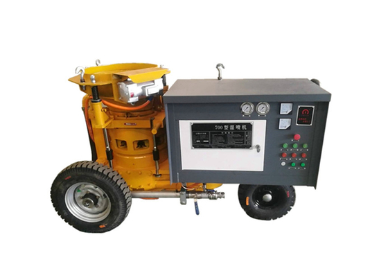 Κινητή υγρή Shotcrete μηχανή 30 μέτρα απόστασης για την κατασκευή