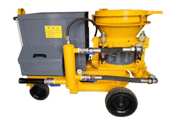 Κίτρινη μικρή Shotcrete κινητή Shotcrete μηχανών ψεκάζοντας μηχανή