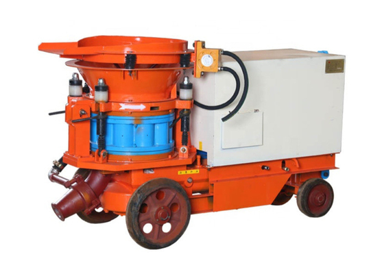 Πορτοκαλιά Shotcrete 5m3/H μικρή Guniting αντλιών μηχανή με το συμπιεστή