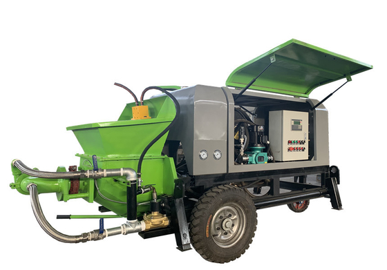Πράσινο diesel εξοπλισμού μηχανών 22kw Gunite ψεκασμού Gunite Drive