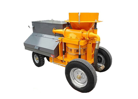 Κίτρινη Shotcrete 4m3/H υγρή συγκεκριμένη Shotcrete μηχανών 7.5Kw αντλία